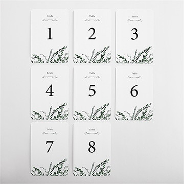 Numéro de table mariage evidemment - Vue d'ensemble