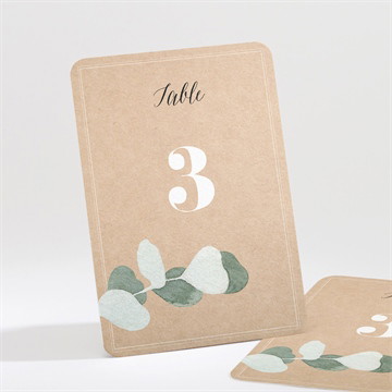 Numéro de table mariage bel eucalyptus