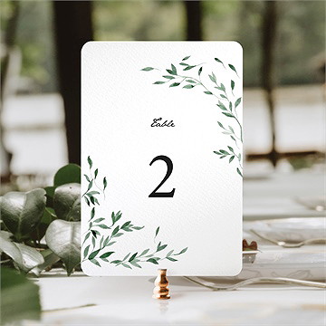 Numéro de table mariage so chic - Mise en situation