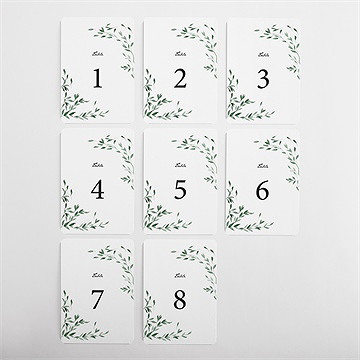 Numéro de table mariage so chic - Vue d'ensemble
