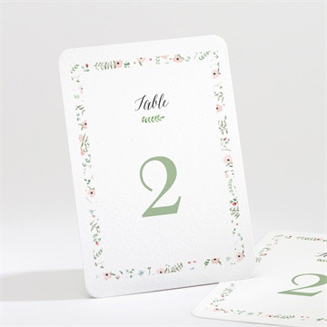 Numéro de table mariage fraicheur d'été