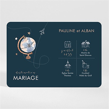 Faire-part mariage notre passeport magnet