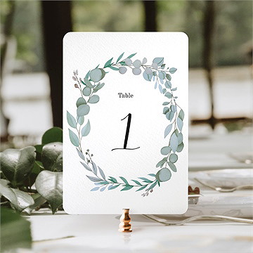 Numéro de table mariage a l'unisson - Mise en situation