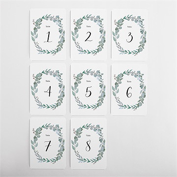 Numéro de table mariage a l'unisson - Vue d'ensemble