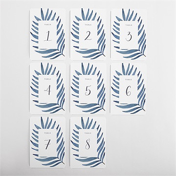 Numéro de table mariage evasion - Vue d'ensemble