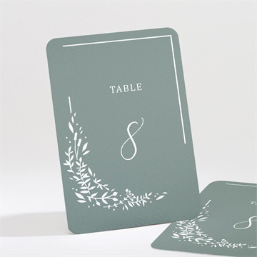 Numéro de table mariage elégante poésie