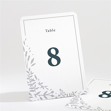 Numéro de table mariage en relief