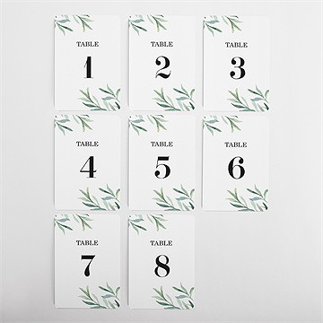 Numéro de table mariage a la folie ! - Vue d'ensemble