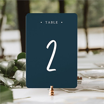 Numéro de table mariage belle idylle - Mise en situation