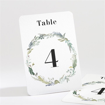 Numéro de table mariage délicatesse d’aquarelle