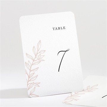 Numéro de table mariage jolie esquisse