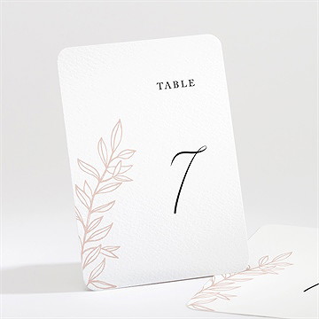 Numéro de table mariage jolie esquisse
