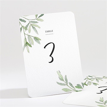 Numéro de table mariage sous les oliviers
