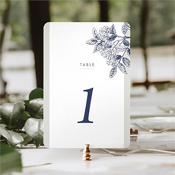 Numéro de table mariage esperluette - Mise en situation