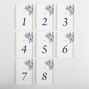 Numéro de table mariage esperluette - Vue d'ensemble