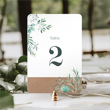 Numéro de table mariage let love grow ! - Mise en situation