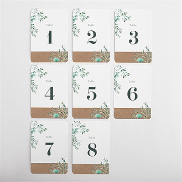 Numéro de table mariage let love grow ! - Vue d'ensemble