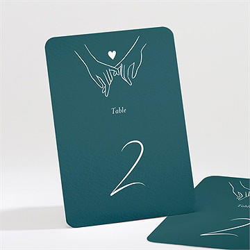 Numéro de table mariage notre union