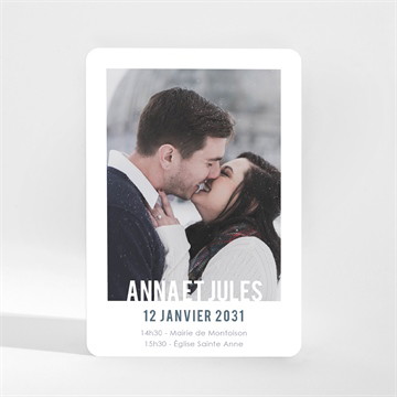 Faire-part mariage integral magnet