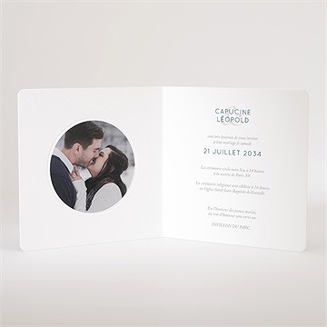 Faire-part mariage grande esquisse - Intérieur du faire-part