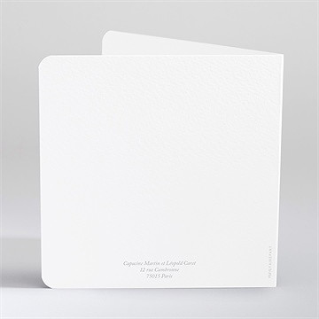 Faire-part mariage grande esquisse - Dos du faire-part