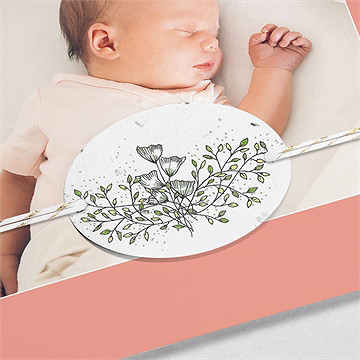 Faire-part naissance sa clarté ensemencé - Détail du faire-part