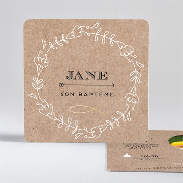 Carte recto-verso - carré