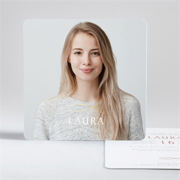 Faire-part confirmation lumière et vie