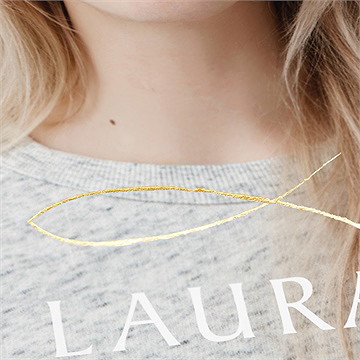 Faire-part confirmation lumière et vie - Détail du faire-part