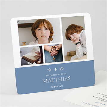 Faire-part profession de foi fondamental