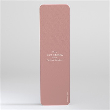 Signet confirmation lumière et vie - Dos du signet