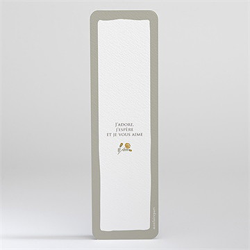 Signet profession de foi joie essentielle - Dos du signet