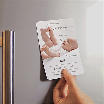 Faire-part naissance petit trésor - Mise en situation