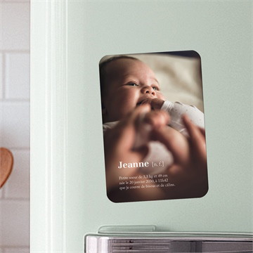 Carte magnet - portrait