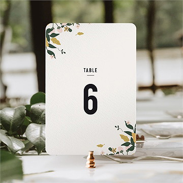 Numéro de table mariage vintage champetre - Mise en situation