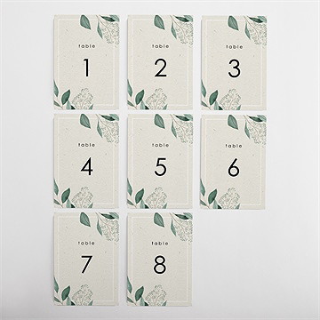 Numéro de table mariage sauvage - Vue d'ensemble