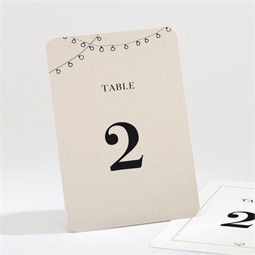 Numéro de table mariage vélo au vent !