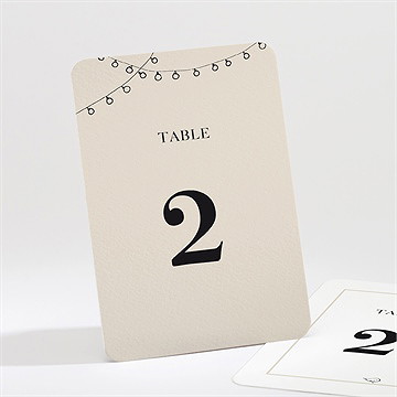 Numéro de table mariage vélo au vent !