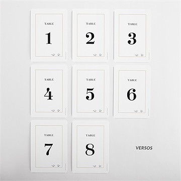 Numéro de table mariage vélo au vent ! - Vue d'ensemble Verso