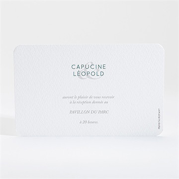 Carton d'invitation mariage grande esquisse - Dos du carton