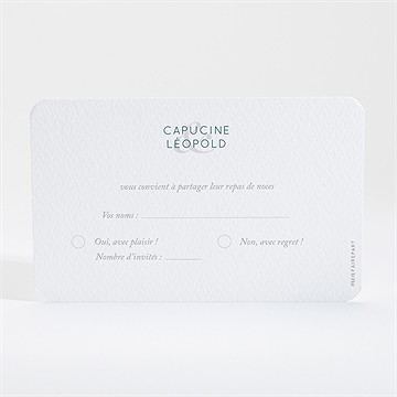 Carton réponse mariage grande esquisse - Dos du carton