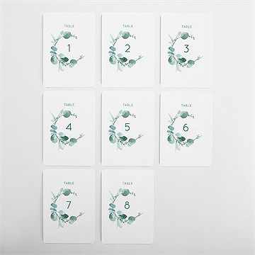 Numéro de table mariage grande esquisse - Vue d'ensemble