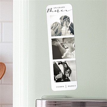 Remerciement mariage liés pour toujours magnet