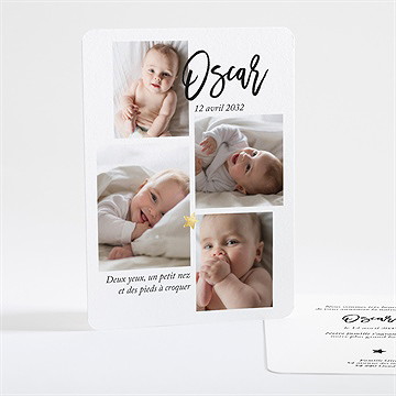 Faire-part naissance mon pêlemêle