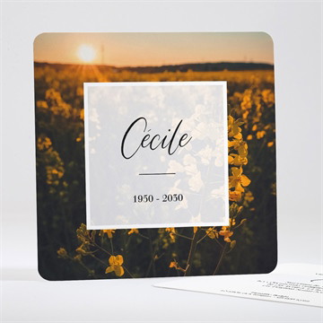 Faire-part décès eternel