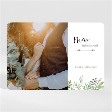 Remerciement mariage balade champetre magnet