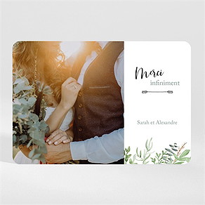 Remerciement mariage balade champetre magnet