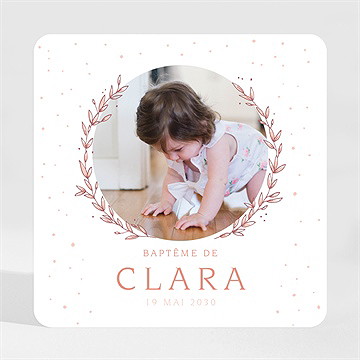Faire-part de baptême moment de grâce