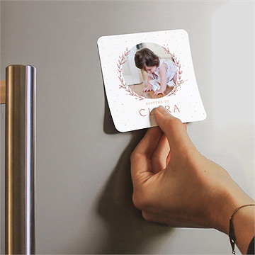 Faire-part de baptême moment de grâce - Mise en situation