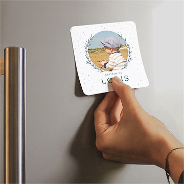 Faire-part de baptême celebrons - Mise en situation